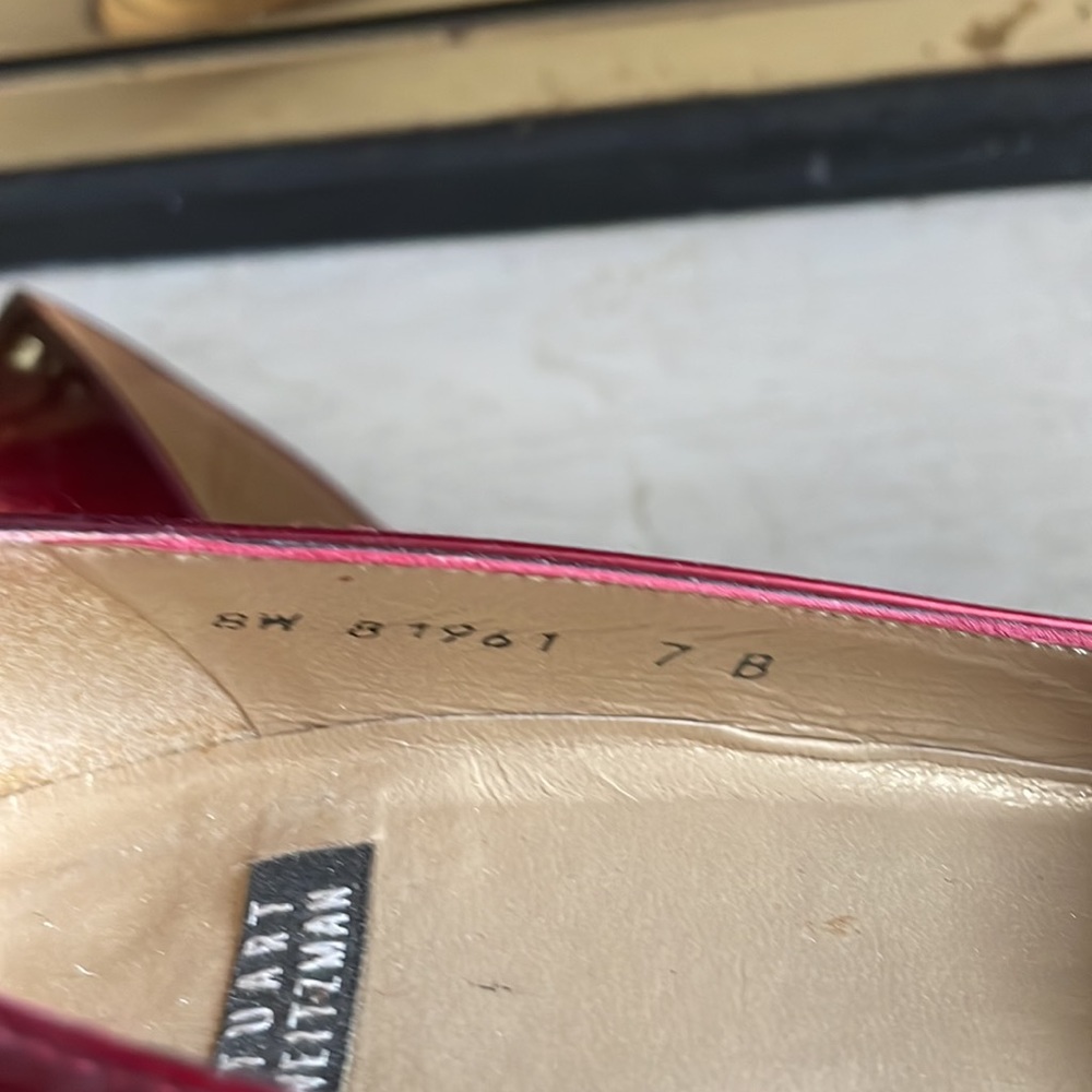 Stuart Weitzman Heels, Slight Ombr Red. Size 7b - image 3